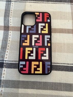 Fendi Multicolor FF Logo Gloss Phone Case